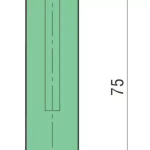 Punta a due diametri con taglienti a 180°